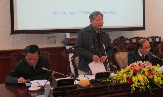Bộ trưởng Hà Hùng Cường phát biểu tại Phiên họp