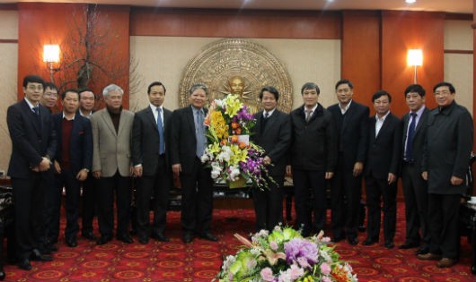 Bộ trưởng Hà Hùng Cường và Đoàn công tác Bộ Tư pháp thăm và chúc Tết tỉnh Phú Thọ