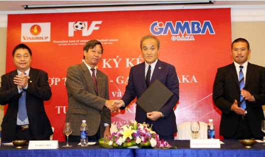 PVF hợp tác với CLB Gamba Osaka của Nhật Bản