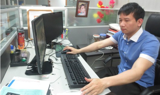 Góc làm việc của Trường tại Viện Dầu khí Việt Nam