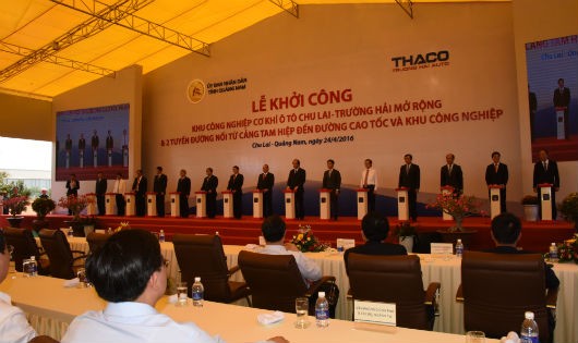 Thaco tiếp tục đầu tư mở rộng KCN cơ khí ô tô Chu Lai