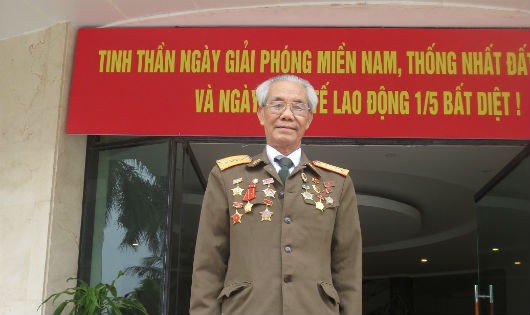 Ông Bùi Thu Lâm trong cuộc gặp lần thứ 40 của chiến sĩ tham gia công tác binh, địch vận