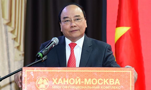 Thủ tướng Nguyễn Xuân Phúc phát biểu tại buổi gặp