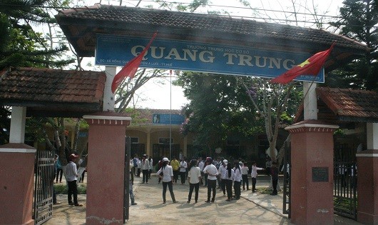 Trường THCS Quang Trung, nơi theo học của học sinh 4 xã vùng cao A Lưới