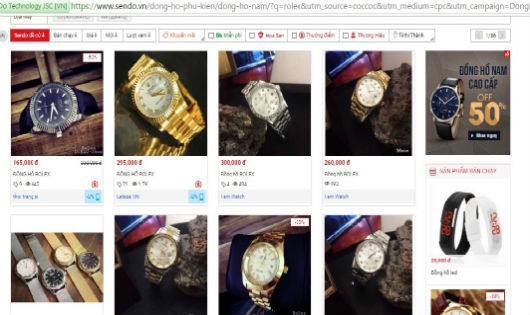 Đồng hồ Rolex có giá chỉ hơn 100 ngàn đồng trên sendo.vn