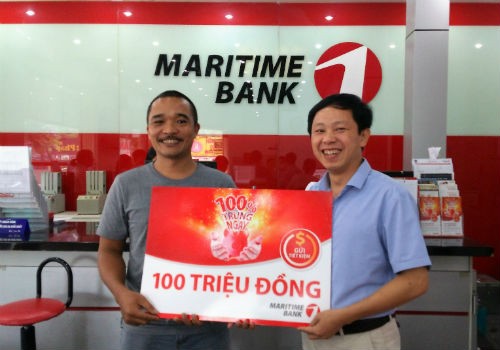 Maritime Bank: Đã xác định khách hàng đầu tiên trúng giải 100 triệu đồng