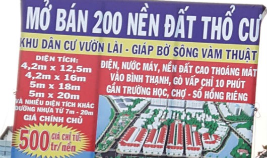 Rất nhiều “tiểu dự án” tại phường An Phú Đông (quận 12) đang rao bán rộn ràng, dù tính pháp lý chưa đầy đủ