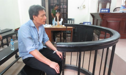 Bị cáo Hồ Thanh Sơn tại tòa