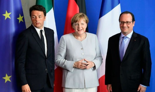 Thủ tướng Italia, Thủ tướng Đức và Tổng thống Pháp Francois