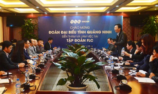 Thường vụ Tỉnh ủy tỉnh Quảng Ninh thăm và làm việc tại trụ sở Tập đoàn FLC