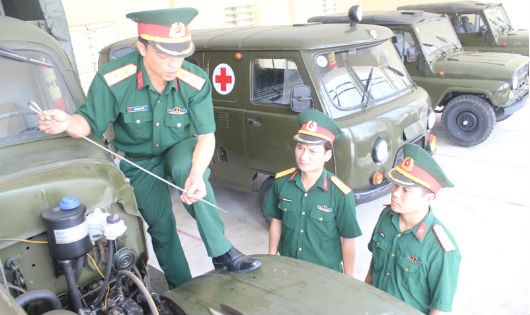 Thực hiện chế độ kiểm tra phương tiện vận tải quân sự tại Bộ CHQS tỉnh Nghệ An
