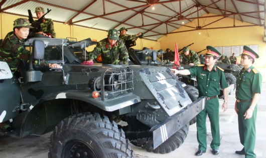 Bảo quản, bảo dưỡng, sửa chữa xe Thiết giáp BTR-152 ở Đại đội Thiết giáp (Bộ CHQS tỉnh Hải Dương)