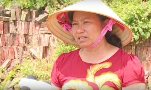 Bà Trần Thị Thanh trình bày nỗi bức xúc với PV