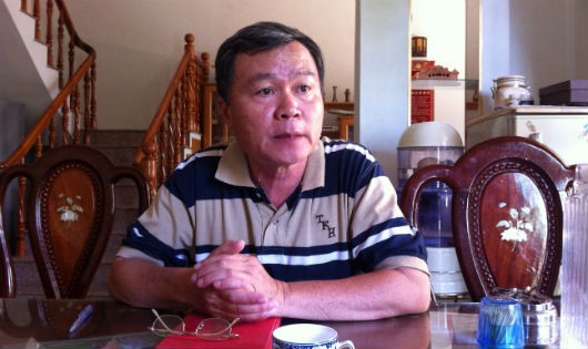 Ông Nguyễn Quang Dũng - nguyên Trưởng ban Quản lý rừng phòng hộ Phan Thiết trình bày nỗi oan