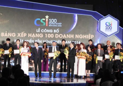 Suntory PepsiCo Việt Nam nằm trong Top 100 Doanh Nghiệp Bền Vững