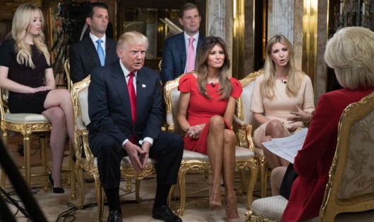 Ông Donald Trump và gia đình trong chương trình “60 Minutes” của đài CBS