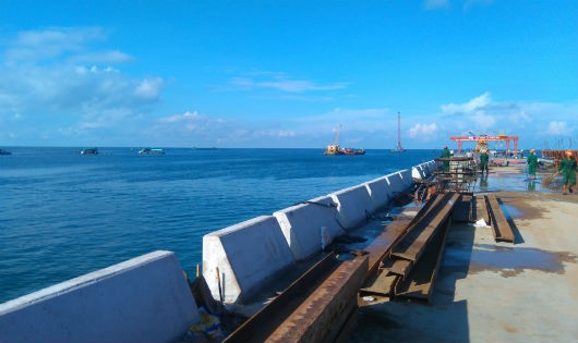 Gói thầu số 2 Dự án Cảng hành khách quốc tế Phú Quốc, “Tổng” Trường Sơn đã thi công đạt hơn 70% khối lượng