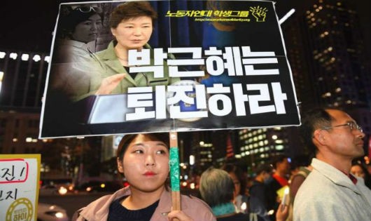 Lần thứ 6, người Hàn Quốc biểu tình phản đối Tổng thống Park