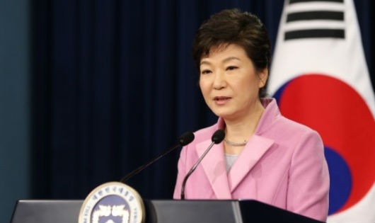 Tổng thống Hàn Quốc Park Geun-Hye. Ảnh Reuters