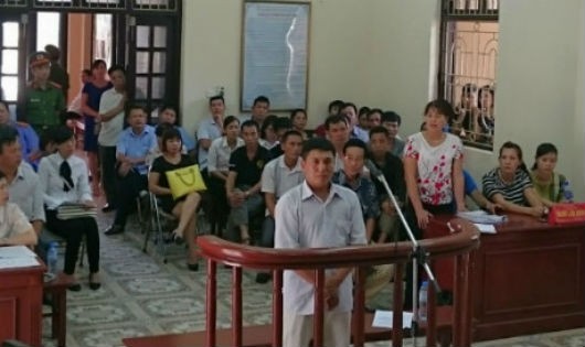 Bị cáo Chu Văn Phú tại phiên tòa sơ thẩm ngày 26/9/2016
