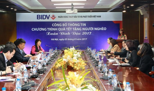 BIDV dành 24.000 phần quà tặng đồng bào nghèo đón Tết