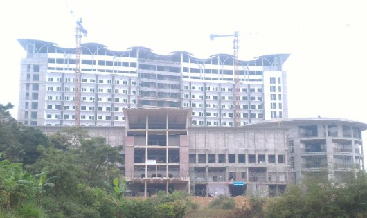 BVĐK Lạng Sơn hiện vẫn đang xây dựng dở dang