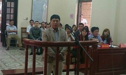 Bị cáo Chu Văn Phú tại phiên tòa xét xử ngày 20/2