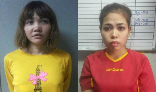 2 nghi phạm Đoàn Thị Hương và Siti Aishah