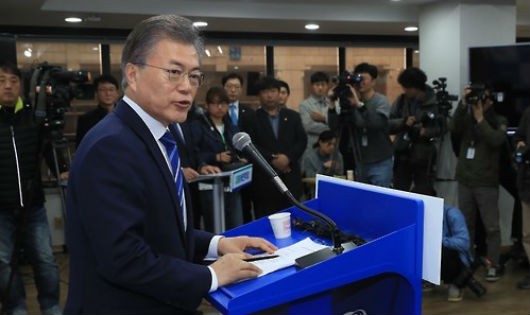 Ông Moon Jae-in – 
người nhiều khả năng sẽ trở thành Tổng thống Hàn Quốc