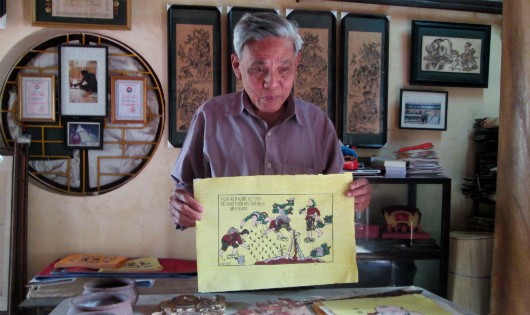 Tranh dân gian Đông Hồ của nghệ nhân Nguyễn Đăng Chế có nhiều đề tài khác nhau: chiến tranh, sản xuất, thiên nhiên, quê hương…
