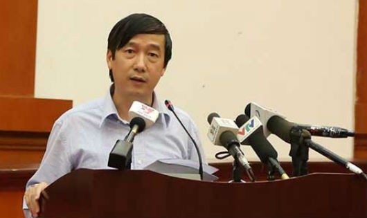 Ông Nguyễn Đại Trí, Phó Tổng Cục trưởng Tổng cục Thuế tại buổi họp báo. Ảnh: Duy Thái/Thời báo Tài chính