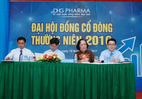 Đại hội đồng cổ đông thường niên năm 2016 của Công ty CP Dược Hậu Giang (DHG Pharma)