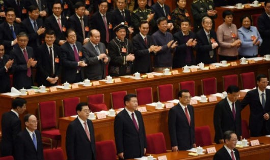 Các quan chức Trung Quốc trong một kỳ họp quốc hội. Ảnh AFP/Thanh niên