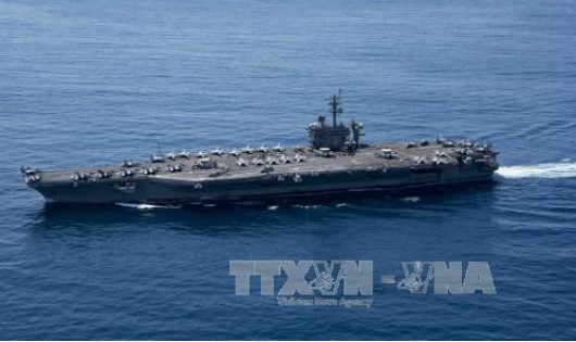 Tàu USS Carl Vinson. Ảnh: TTXVN