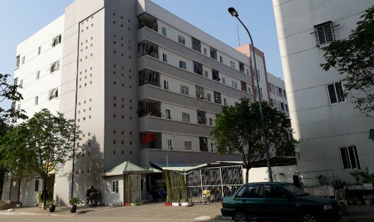 Khu nhà ở cho công nhân do Cty CP Đầu tư và Xây dựng Bảo Quân đầu tư xây dựng tại KCN Khai Quang