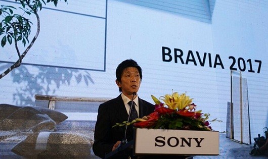 Ông Yasuhiro Tsuda – Tổng Giám đốc Sony Electronics Việt Nam phát biểu tại Lễ ra mắt