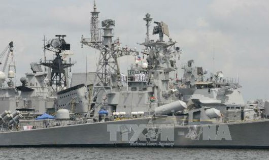 Tàu hải quân Ấn Độ. Ảnh: AFP/TTXVN