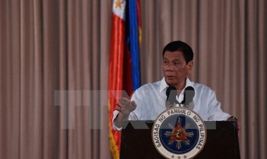 Tổng thống Philippines Rodrigo Duterte. Ảnh TTXVN