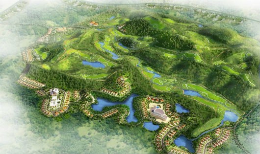 Dự án sân golf Phúc Tiến đang được triển khai tại huyện Kỳ Sơn