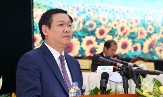 Phó Thủ tướng Vương Đình Huệ phát biểu tại Hội nghị. Ảnh: VGP/Thành Chung