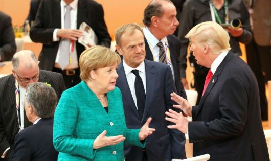 Thủ tướng Đức Merkel và Tổng thống Mỹ Trump