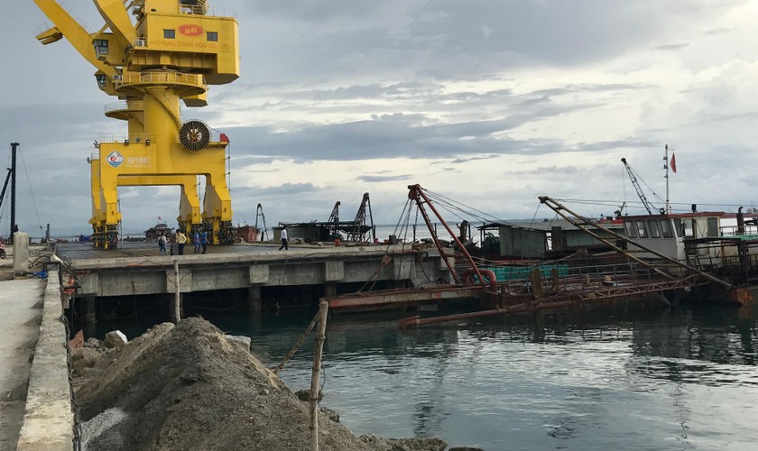 Dự  án cảng chung Khu kinh tế Dung Quất đang bị ảnh hưởng tiến độ