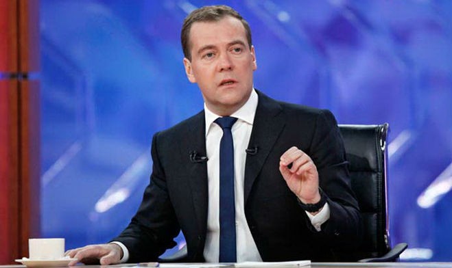 Thủ tướng Nga Dmitry Medvedev. Ảnh Reuters