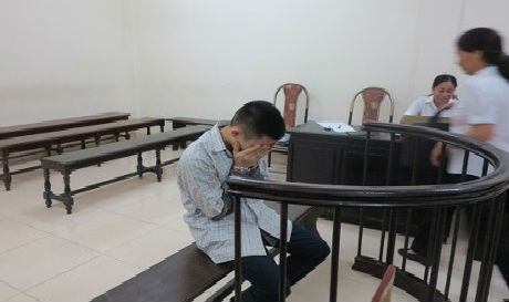 Bị cáo Cao Tiến Chung tại phiên tòa xét xử. Ảnh Báo Công lý
