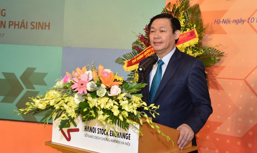 Phó Thủ tướng Vương Đình Huệ phát biểu tại lễ khai trương. Ảnh Nhật Bắc/Chinhphu.vn