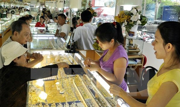 Giao dịch vàng tại Thành phố Hồ Chí Minh. (Nguồn: TTXVN)