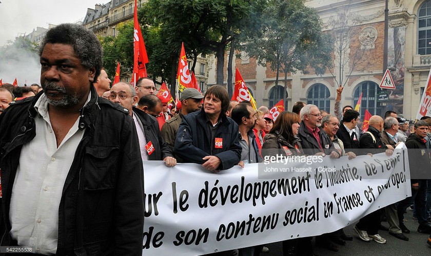 Hiệp hội Liên đoàn lao động lớn thứ hai của Pháp Confédération Générale du Travail (CGT) dự kiến biểu tình phản đối đề xuất của Tổng thống Macron