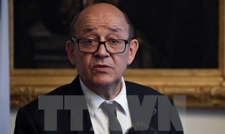 Bộ trưởng Ngoại giao Pháp Jean-Yves Le Drian. (Ảnh: AFP/TTXVN)
