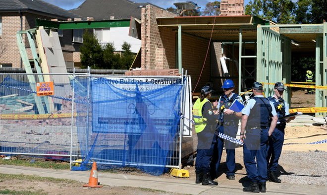 Cảnh sát Australia tăng cường an ninh tại Carlingford, tây bắc Sydney ngày 16/8. (Nguồn: EPA/TTXVN)