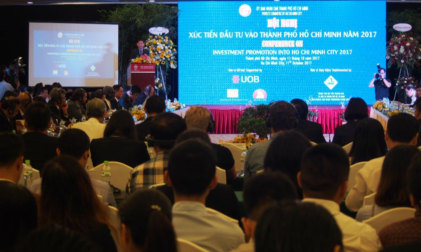 Toàn cảnh Hội nghị Xúc tiến Đầu tư vào Tp. Hồ Chí Minh 2017. Ảnh: Võ Anh Tuấn